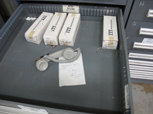 STANLEY VIDMAR HEAVY DUTY 5-DRAWER PARTS CABINET W/ CONTENTS (W-44) LOADING & HANDLING FEE $25-